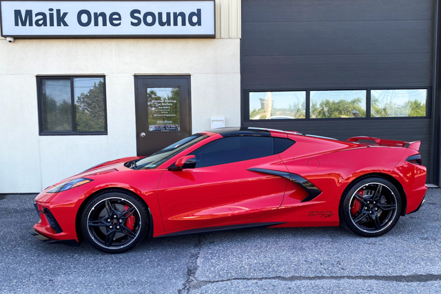 Chevrolet 2021 Corvette with professional window tint in North Bay